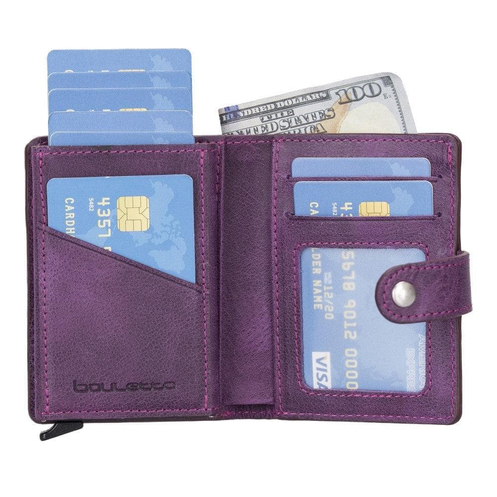 Bouletta Palermo Leather Zip Mechanical Card Holder