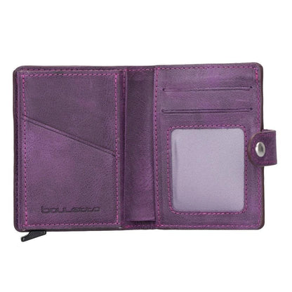 Bouletta Palermo Leather Zip Mechanical Card Holder