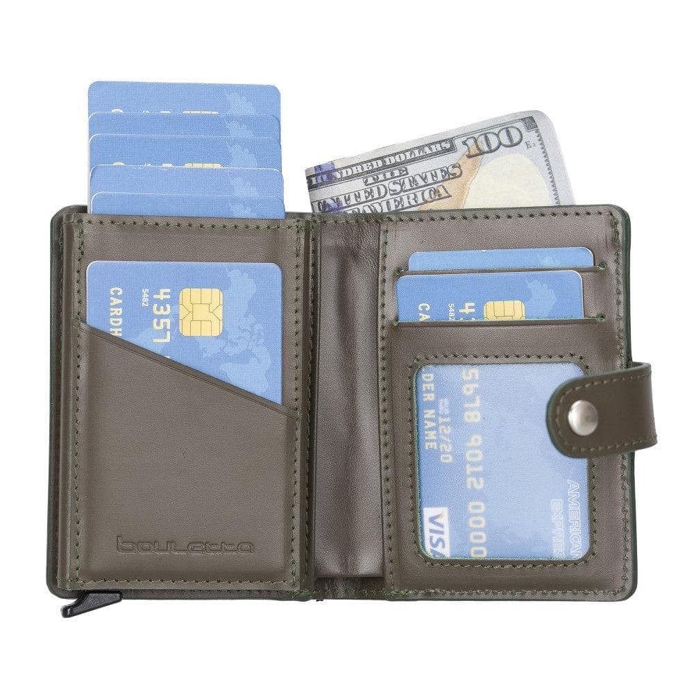 Bouletta Palermo Leather Zip Mechanical Card Holder