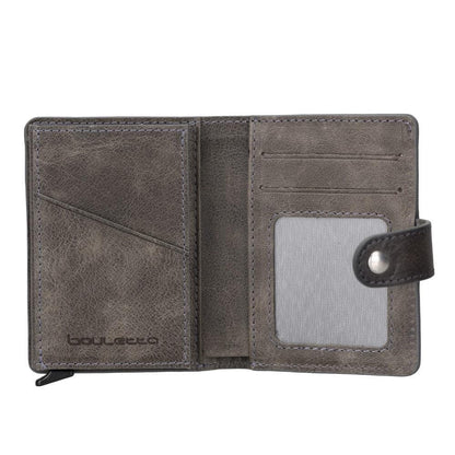 Bouletta Palermo Leather Zip Mechanical Card Holder