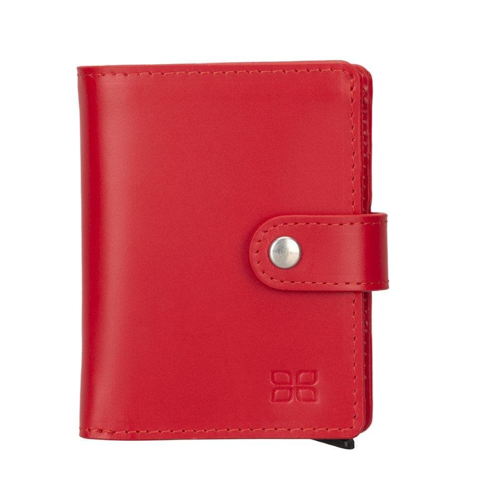 Bayelon Palermo Leather Zip Mechanical Card Holder Sandy Red