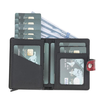 Bouletta Palermo Leather Zip Mechanical Card Holder