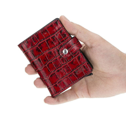 Bouletta Palermo Leather Zip Mechanical Card Holder