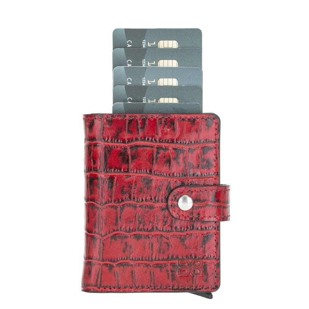 Bouletta Palermo Leather Zip Mechanical Card Holder