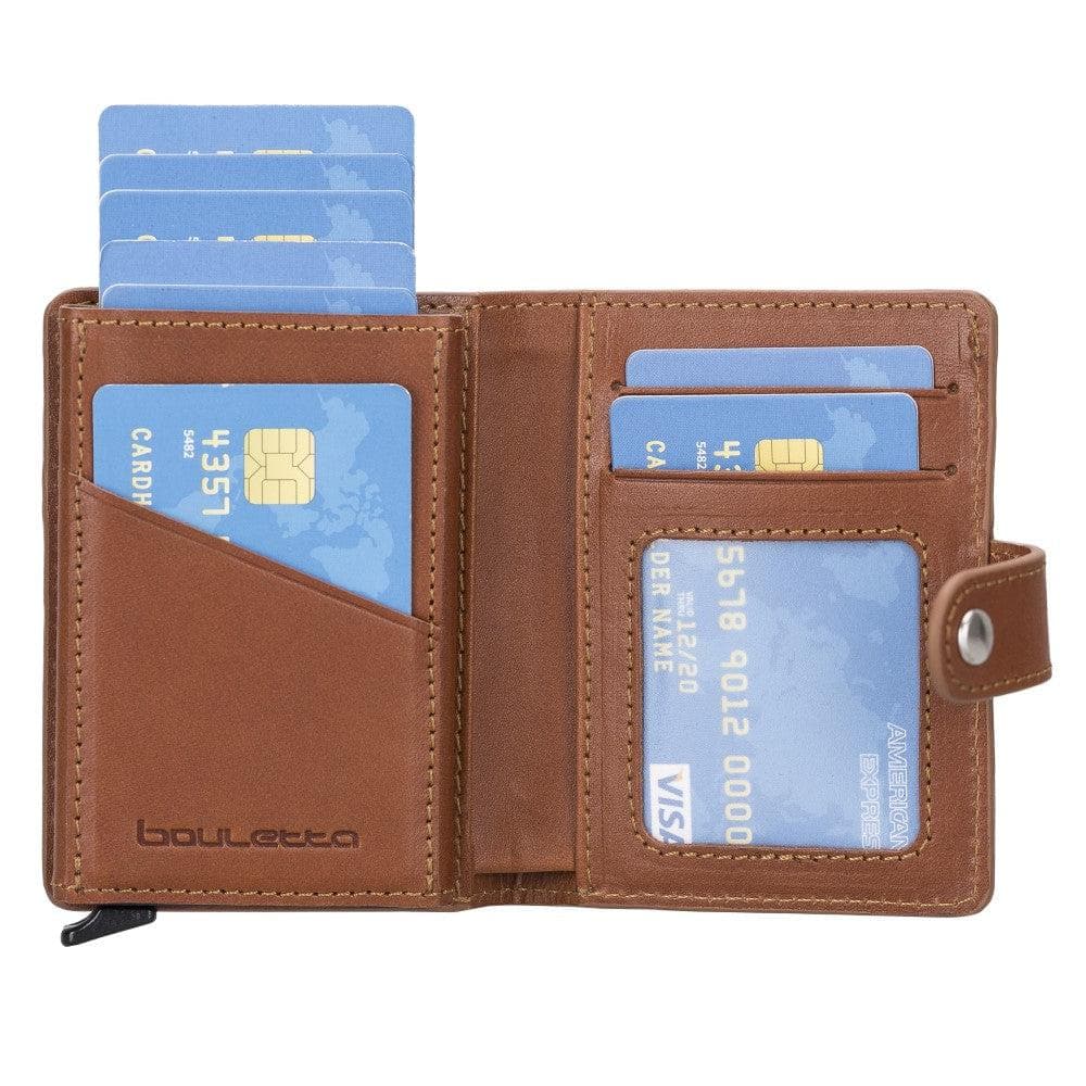 Bouletta Palermo Leather Zip Mechanical Card Holder