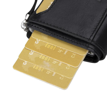 Bouletta Palermo Leather Zip Mechanical Card Holder