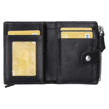 Bouletta Palermo Leather Zip Mechanical Card Holder