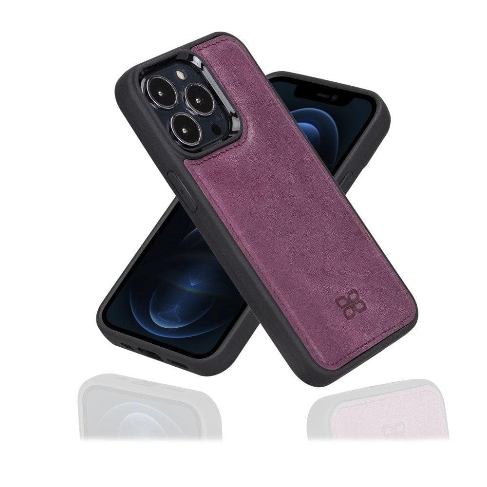 Bouletta Flex Cover Leather iPhone 13 Pro Max Case Purple