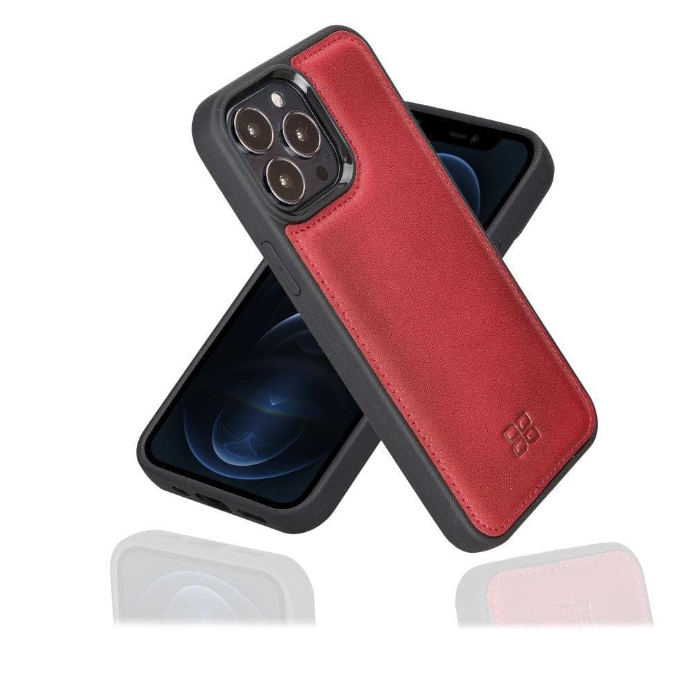 Bouletta Flex Cover Leather iPhone 13 Pro Max Case Red