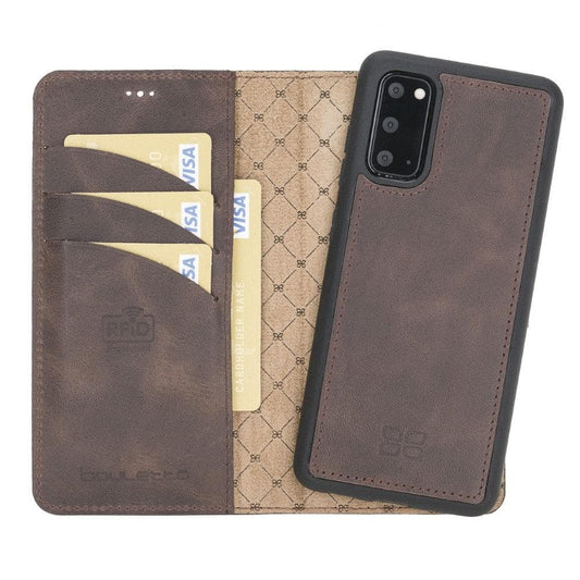 Bouletta Magic Wallet Case for Samsung Galaxy S20 FE - Detachable Leather Brown