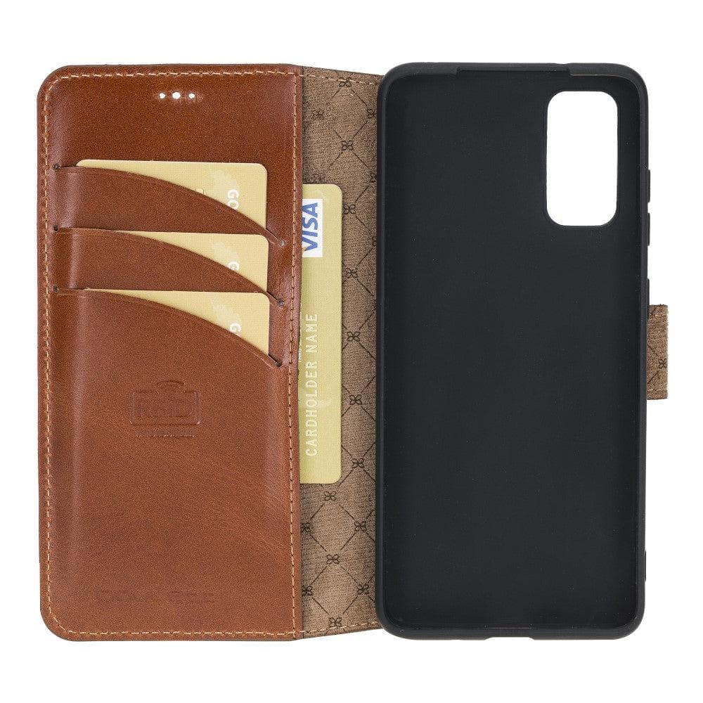 Bouletta Wallet Case Samsung Galaxy S20 Series Non-Detachable Leather Wallet Case - WC Tan