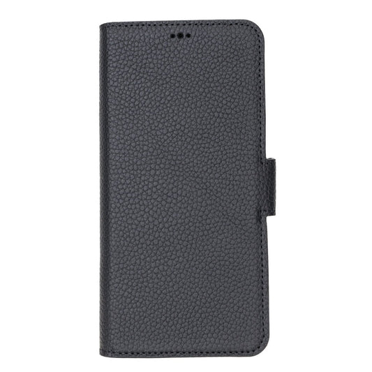 Bayelon Samsung Galaxy S21 FE Leather Flip Cover Wallet Case #color_ Floater Black