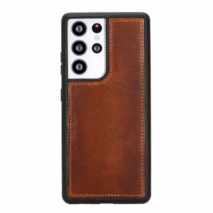 Samsung Galaxy S21 Ultra Detachable Handcrafted Full Grain Leather Wallet Case Bayelon