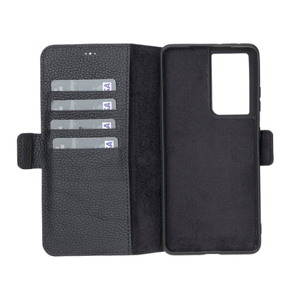 Bayelon Samsung Galaxy S21 Ultra Leather Flip Cover Wallet Case #color_