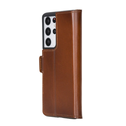 Bayelon Samsung Galaxy S21 Ultra Leather Flip Cover Wallet Case #color_