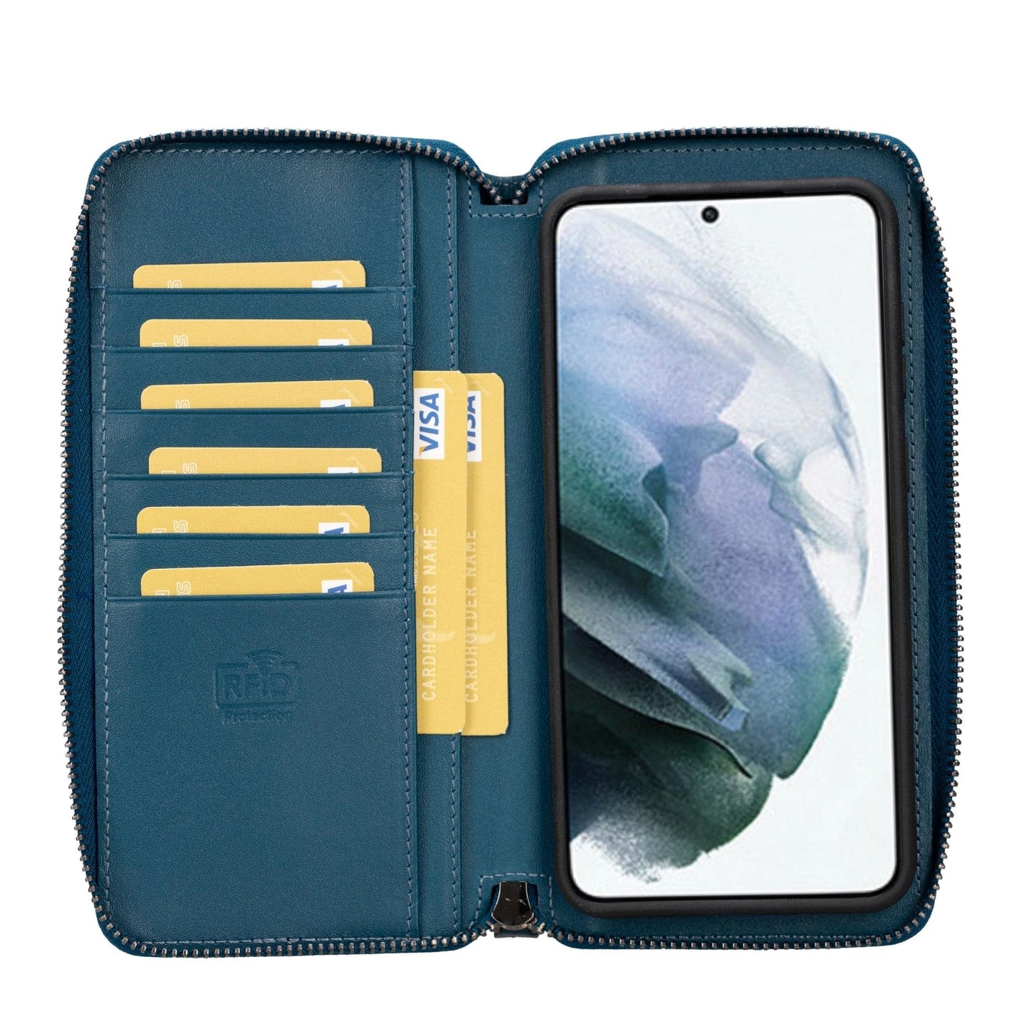 Bouletta Pouch Magic Wallet Samsung Galaxy S23 Series Detachable and Zipper Leather Wallet Case - PMW