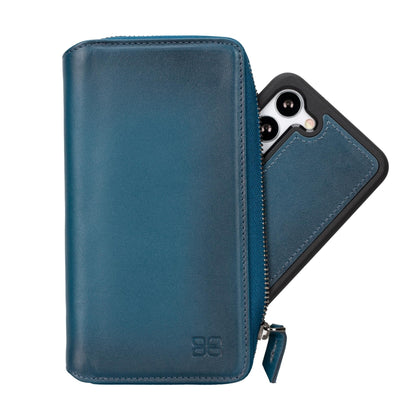 Bouletta Pouch Magic Wallet Samsung Galaxy S24 Ultra Detachable and Zipper Leather Wallet Case - PMW