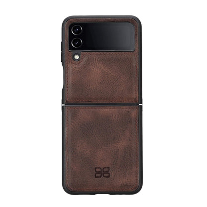 Bouletta Flex Cover Leather Case for Samsung Galaxy Z Flip 4 Brown