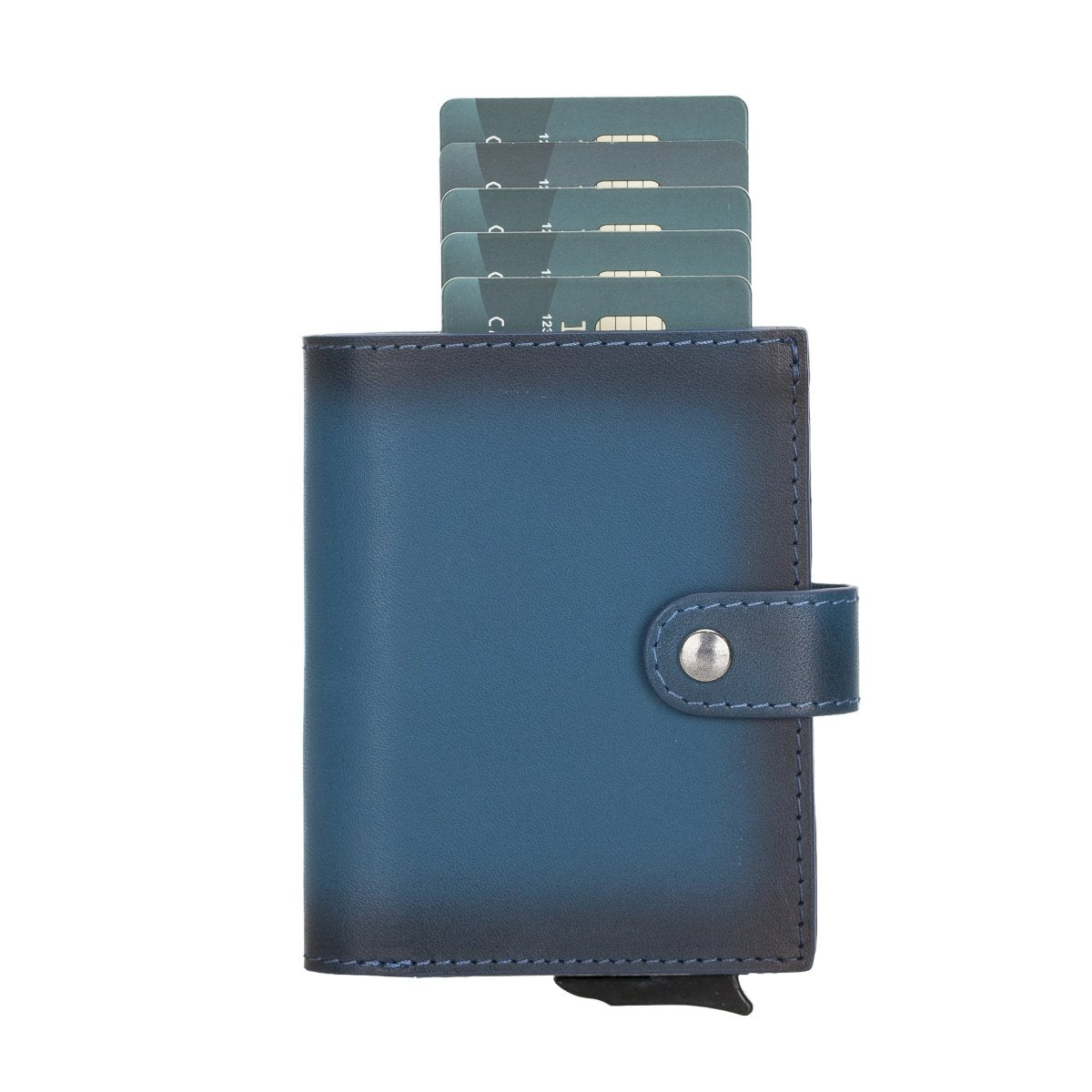 Bayelon Smart Leather Wallet & Mechanical Card Holder with RFID #color_