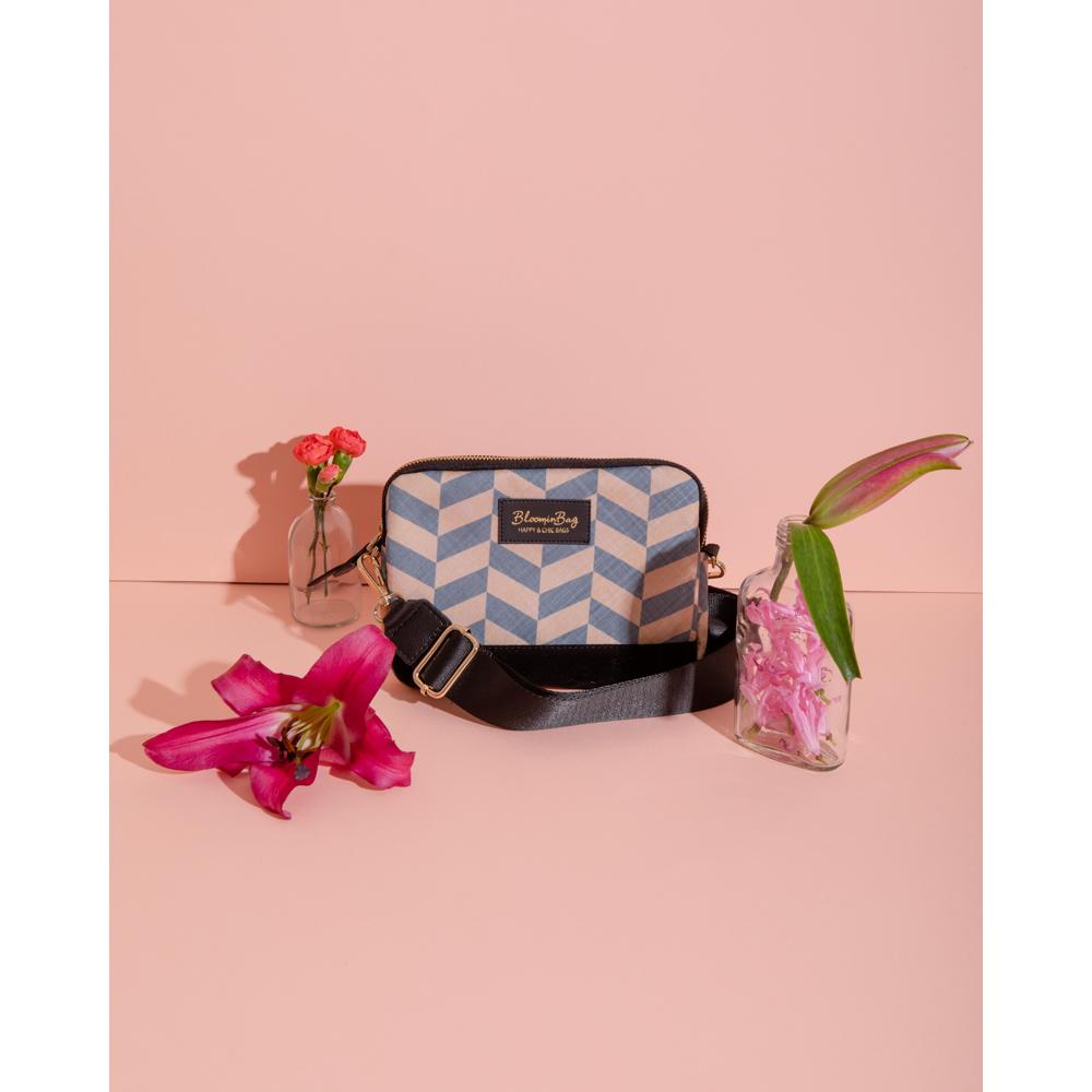 BloominBag Smokey Chevron Crossbody Bag
