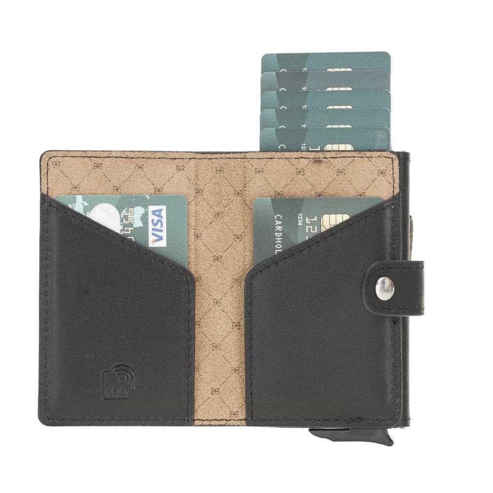 Bouletta Terry Coin Leather Mechanical Card Holder