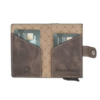 Bouletta Terry Coin Leather Mechanical Card Holder