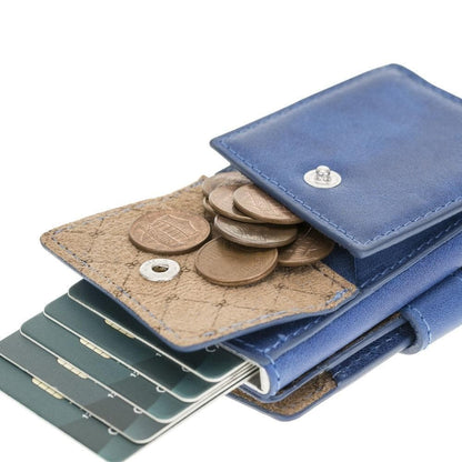 Bouletta Terry Coin Leather Mechanical Card Holder