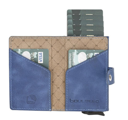 Bouletta Terry Coin Leather Mechanical Card Holder