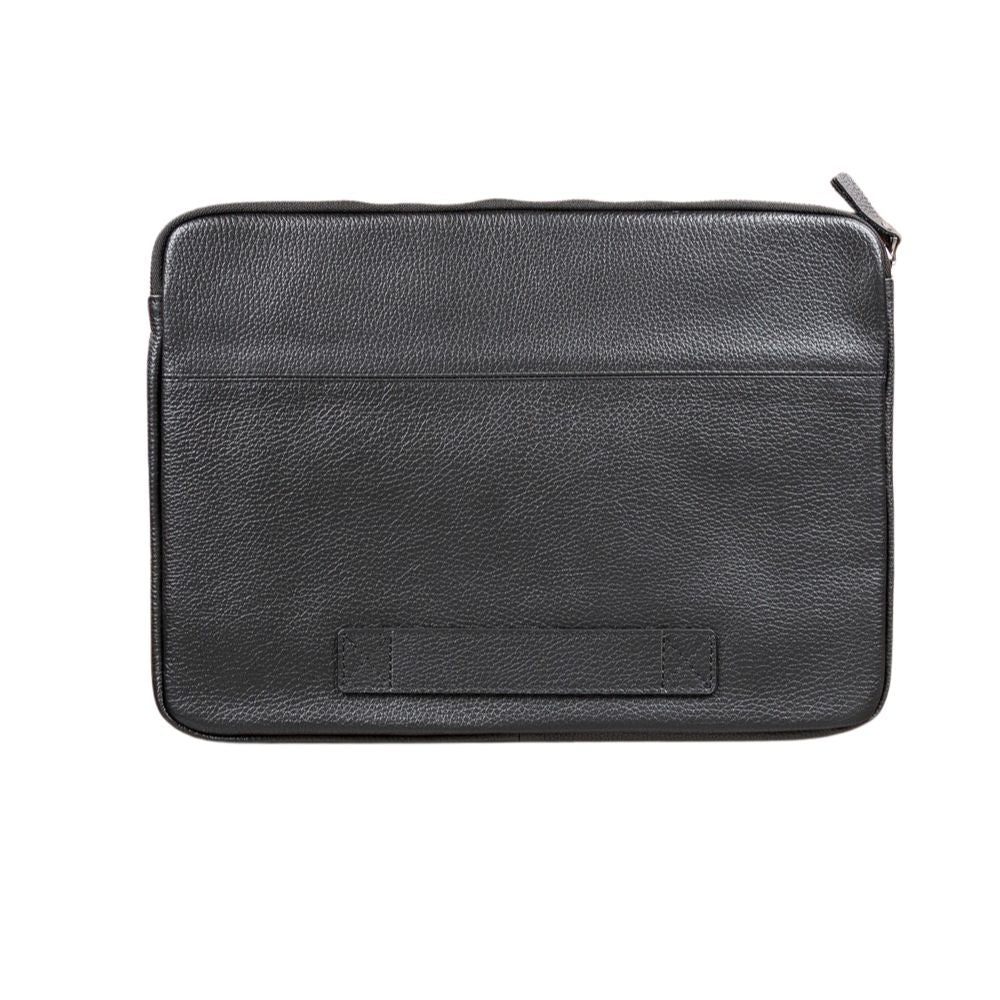 UnBranded Awe Leather Laptop / Tablet Sleeve Pebble Black