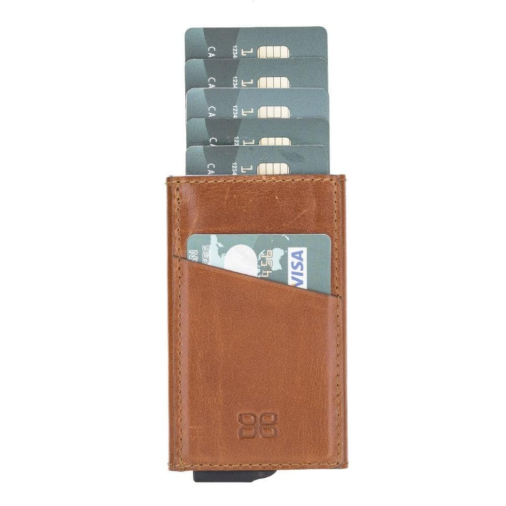 Bouletta Torres Leather Mechanical Card Holder