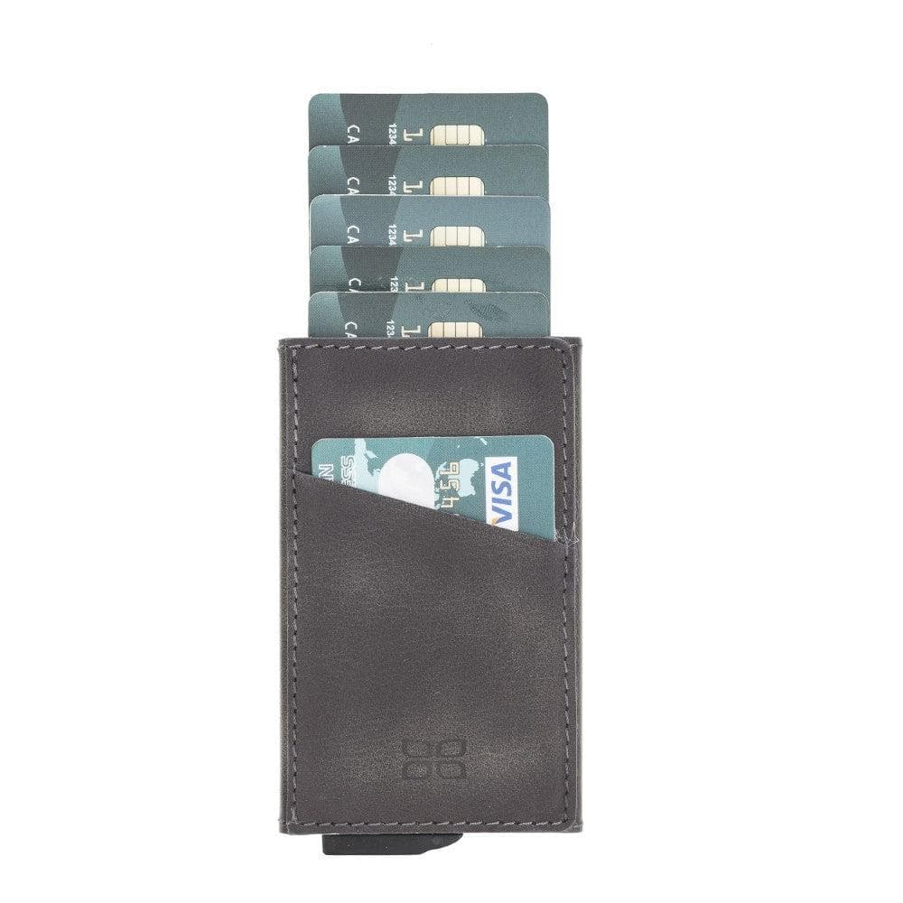 Bouletta Torres Leather Mechanical Card Holder