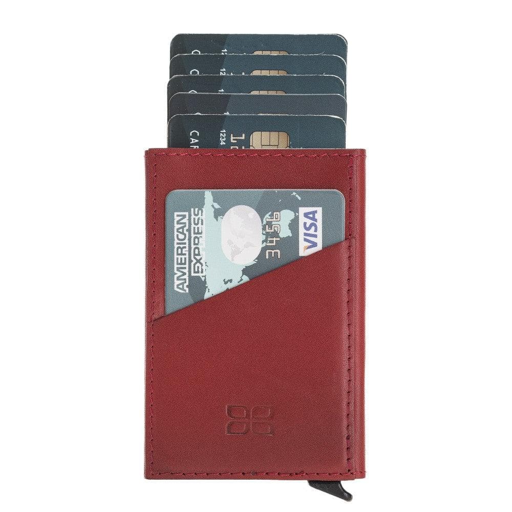 Bouletta Torres Leather Mechanical Card Holder