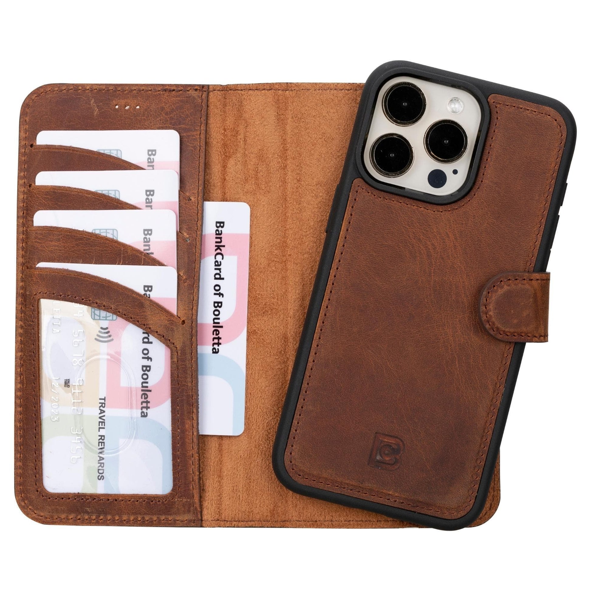 Bouletta Magic iPhone 15 Series Detachable Leather Wallet Case - MW