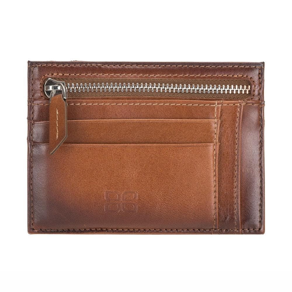 Bouletta Bouletta Zip Leather Card Holder Tan
