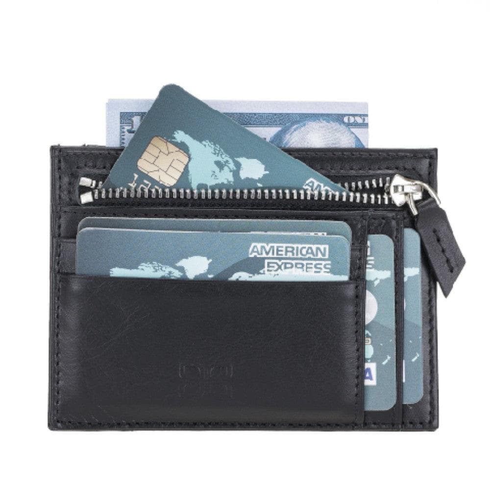 Bayelon Bayelon Zip Leather Card Holder