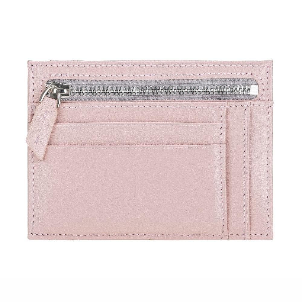 Bouletta Zip Leather Card Holder Pink