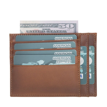 Bayelon Zip Slim Full Grain Leather Wallet & Card Holder #color_