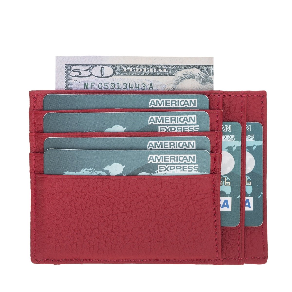 Bayelon Zip Slim Full Grain Leather Wallet & Card Holder #color_