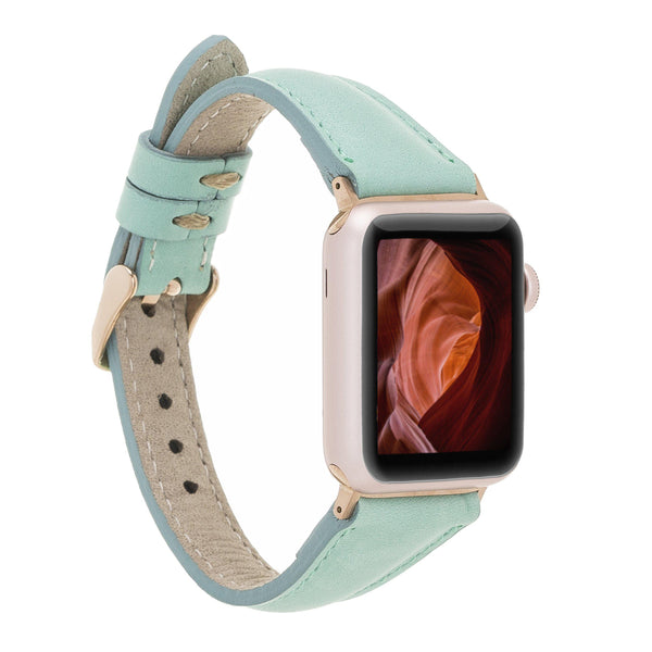 Apple iWatch Handcrafted Full Grain Leather Slim Watch Strap Bayelon