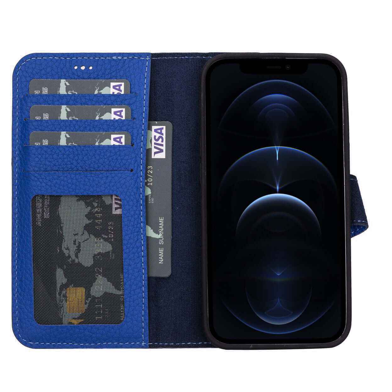 Bayelon iPhone 13 Pro Leather Wallet Case with Kickstand