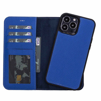 Bayelon iPhone 13 Pro Max Leather Detachable Wallet Case #color_ Royal Blue