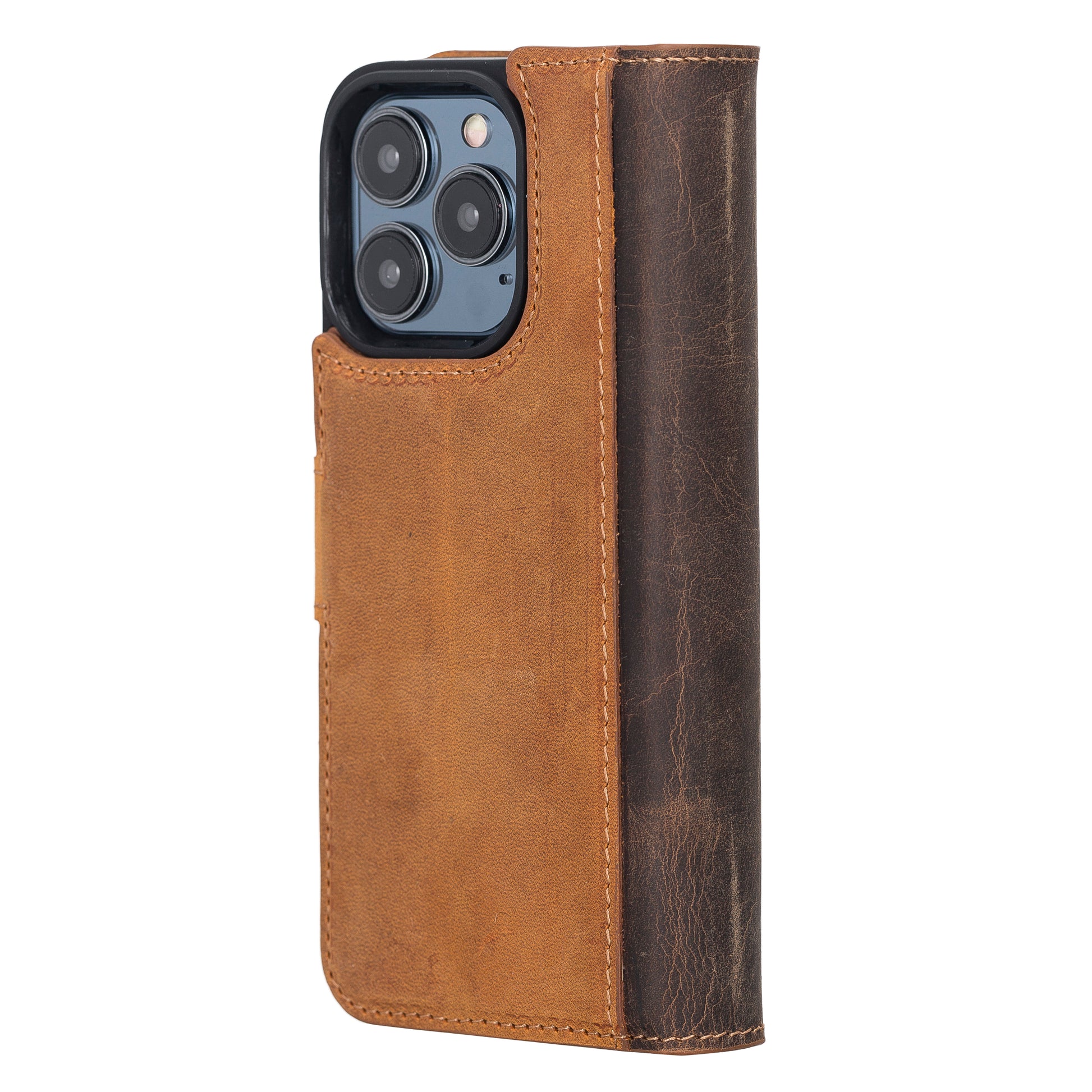 Bayelon iPhone 13 Pro Leather Wallet Case with Kickstand #color_