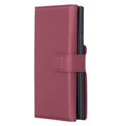 Trifold Full Grain Leather Wallet Case for Samsung Galaxy S22 / S22 Plus / S22 Ultra Bayelon