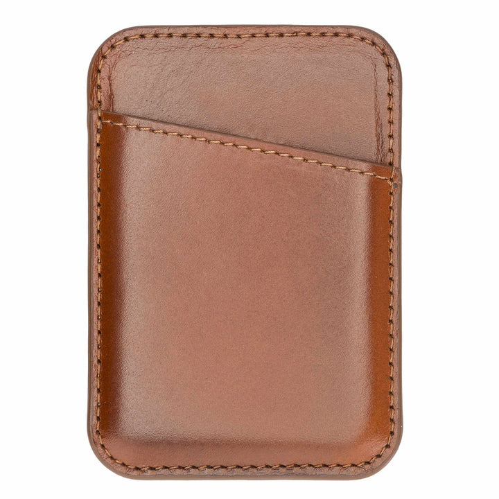 Detachable Magnetic Full Grain Leather Card Holder Compatible with iPhone 12, 12 Pro, 12 Pro Max, 12 Mini Bayelon
