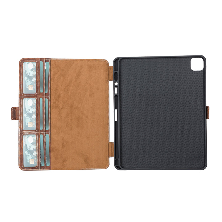 Bayelon Full Grain Leather Case for iPad Pro 11 with Detechable Kickstand