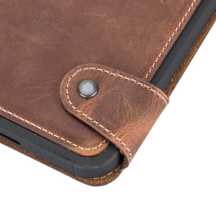 Bayelon Full Grain Leather Case for iPad Pro 11 with Detechable Kickstand