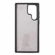Trifold Full Grain Leather Wallet Case for Samsung Galaxy S22 / S22 Plus / S22 Ultra Bayelon