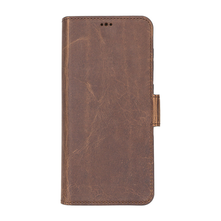 Samsung Galaxy S21 Plus Flip Cover Handcrafted Full Grain Leather Wallet Case Bayelon