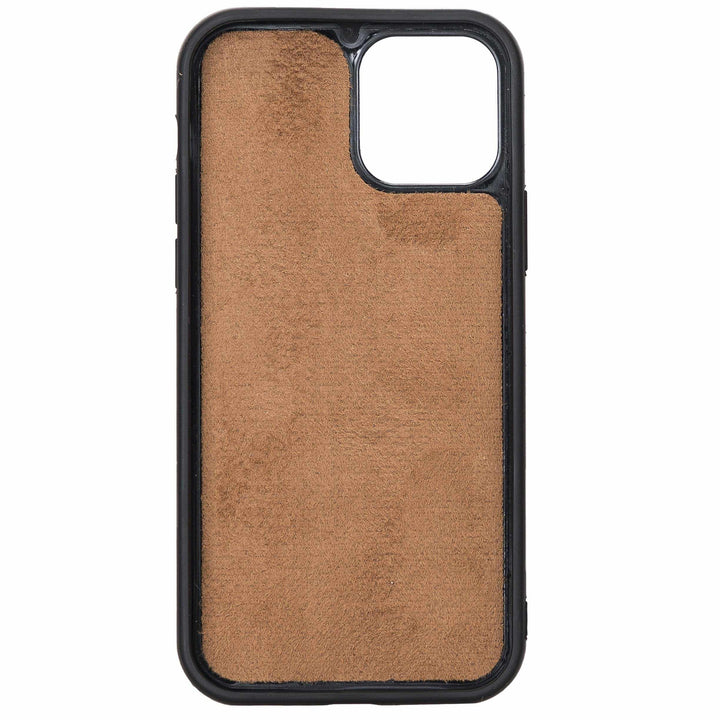 Trifold Full Grain Leather Wallet Case for iPhone 12 and iPhone 12 Pro Bayelon