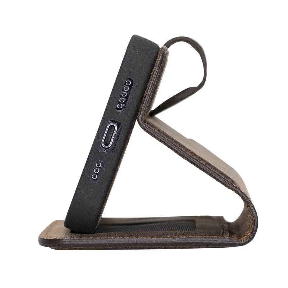 Bayelon iPhone 13 Pro Leather Wallet Case with Kickstand